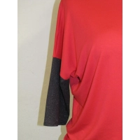 Bluzka Blanka z grafitowymi wstawkami z brokatu